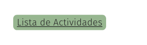 Lista de Actividades