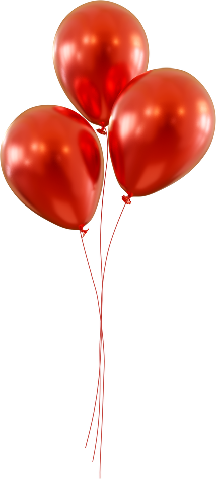 Floating Red Balloons